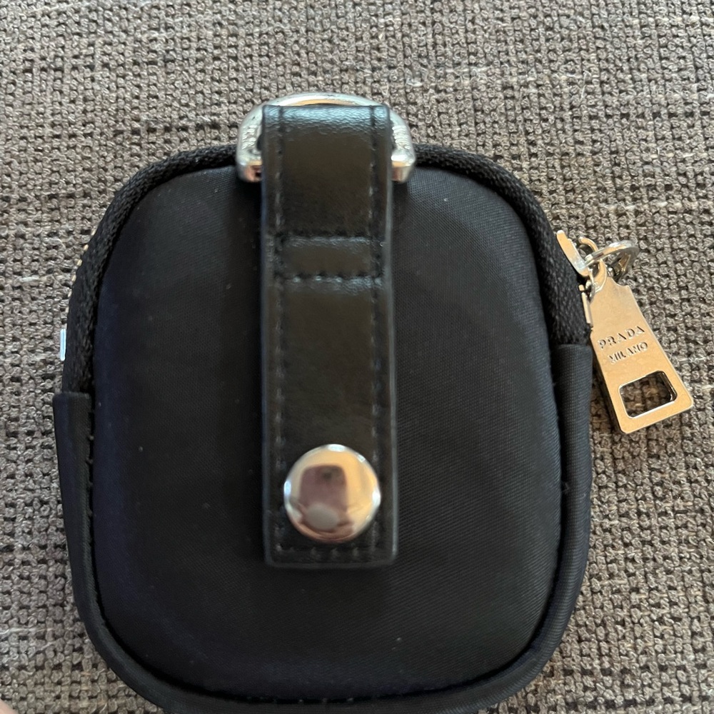 Prada Black Compact Keychain Zip Pouch - Picture 5 of 10